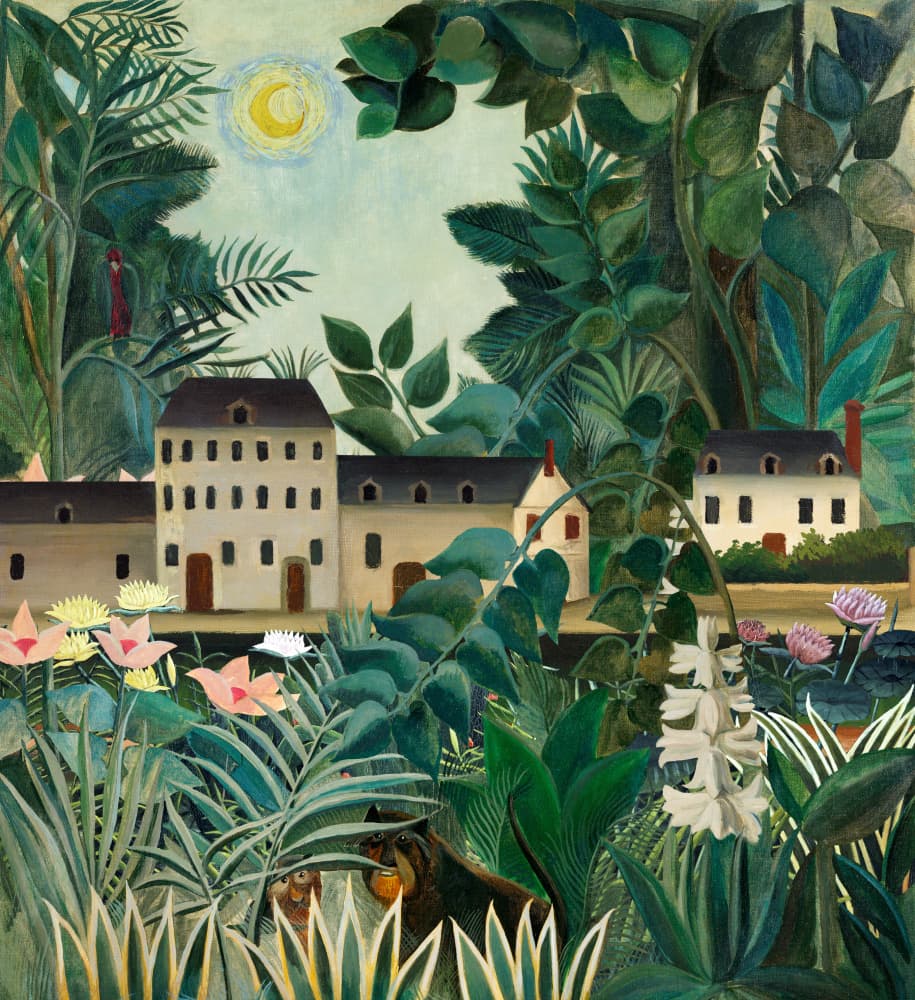 Dreamy Tropical Night by Marja van den Hurk — canvas wall art