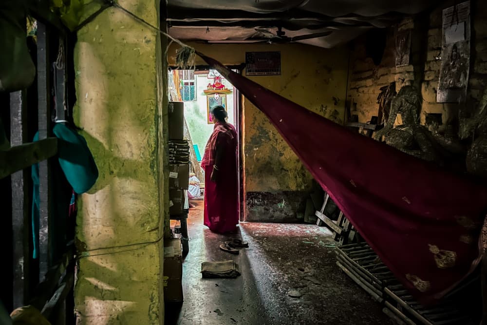 Quiet Indian Interior by Subhajit Das — canvas wall art