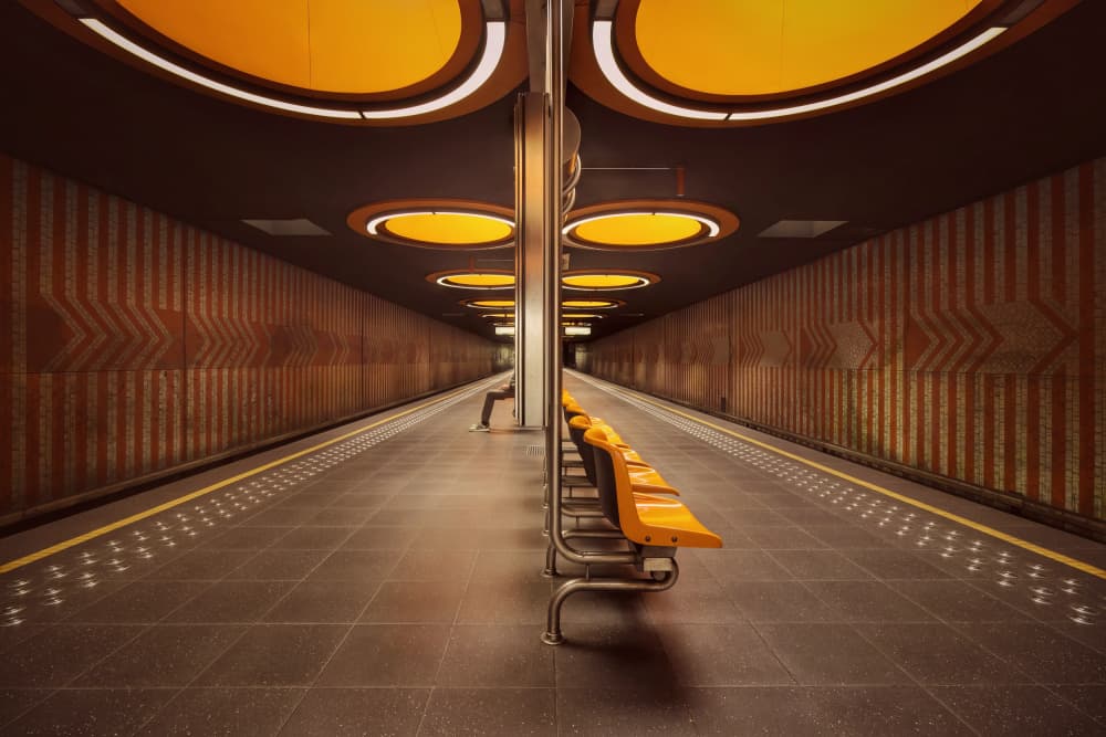 Modern Metro Perspective by Frank Bruynseraede — canvas wall art