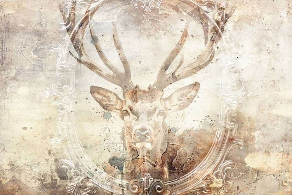Majestic Rustic Stag by Rafal Kulik — canvas wall art