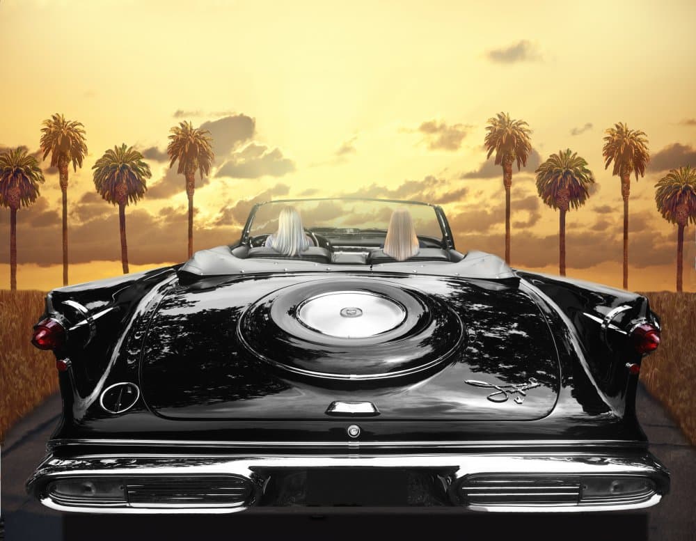 Classic Sunset Drive by LARRY BUTTERWORTH — canvas wall art