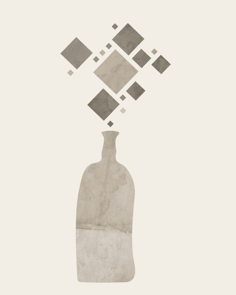 Modern Vase Geometry by Ema Paraschiv — canvas wall art