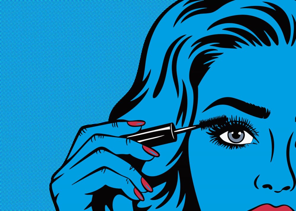 Blue Pop Art Glamour by Andreas Magnusson — canvas wall art