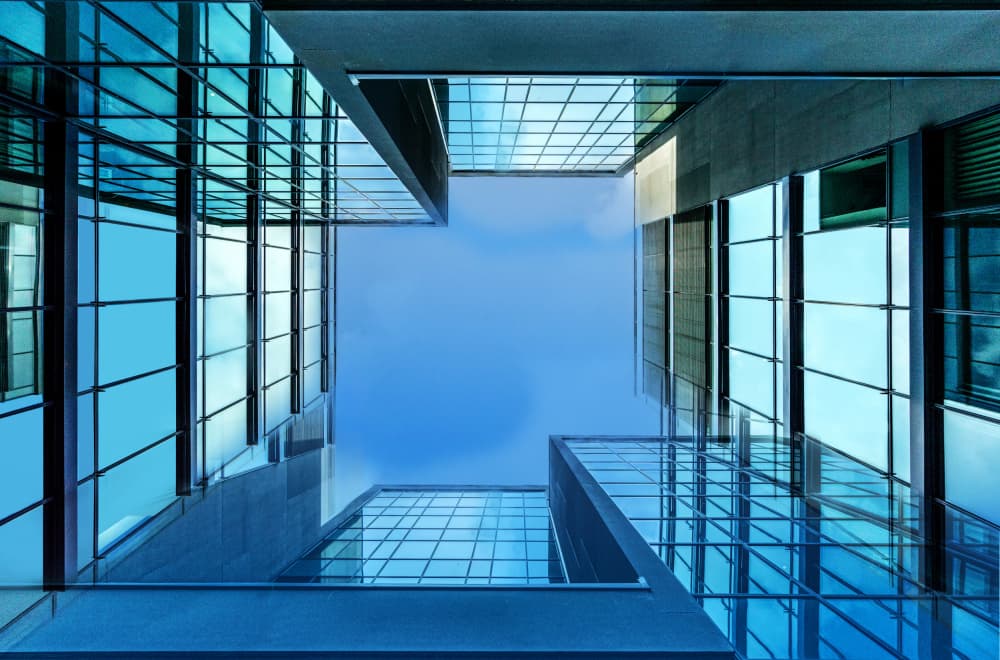 Modern Glass Architecture by Stephan Rückert — canvas wall art
