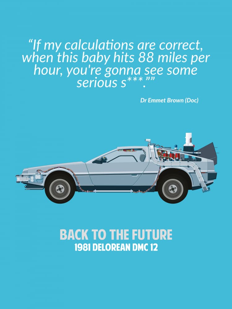 Retro Sci-Fi Speed Quote by WallChart Art Studio — canvas wall art