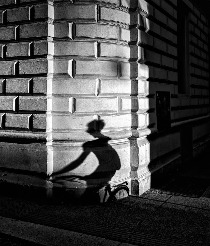 Urban Corner Shadow Play by Aleš Klabus — canvas wall art