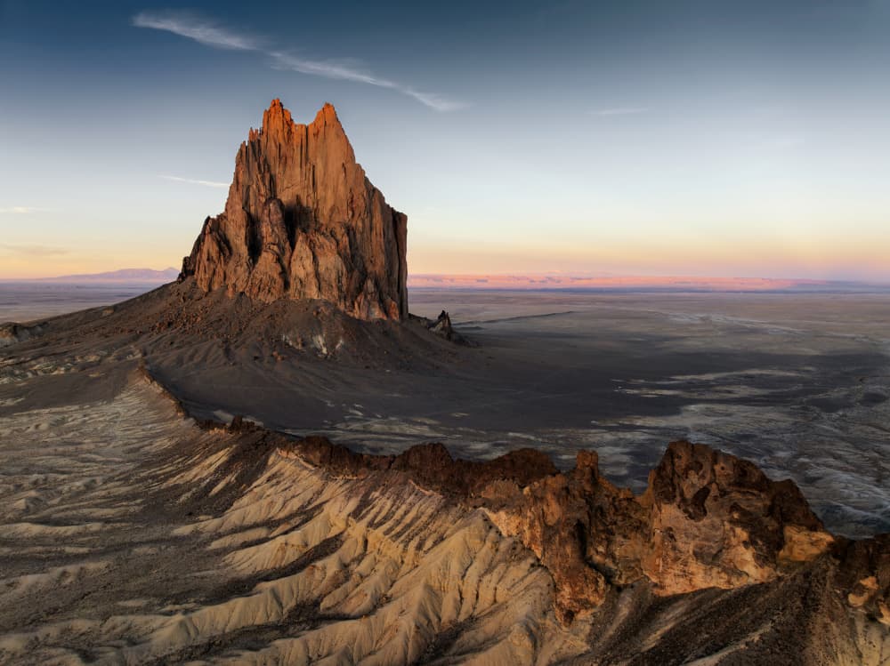 Shiprock Desert Sunset by Herbert Rong — canvas wall art