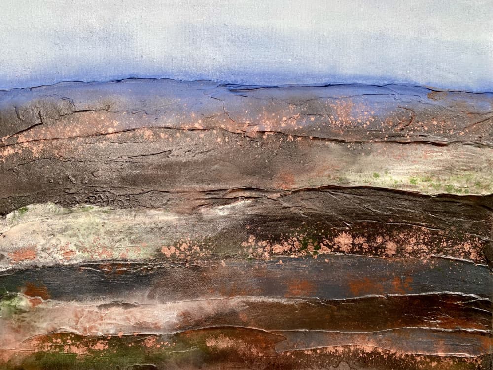 Textured Earth Horizon by Berit Pihl — canvas wall art
