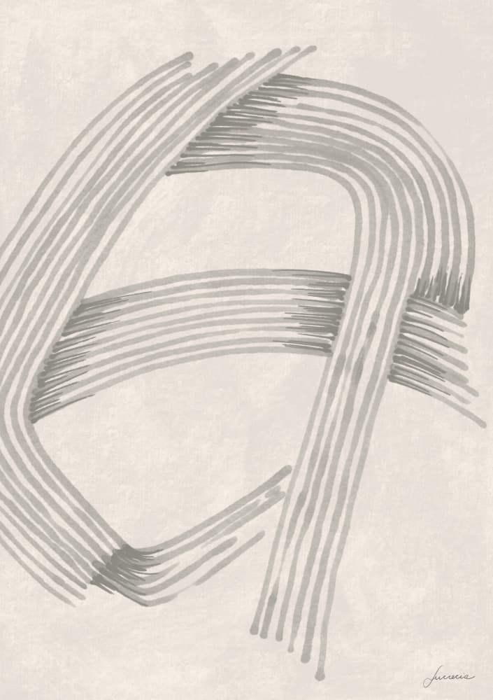 Abstract Flowing Lines by Lucrecia Caporale — canvas wall art