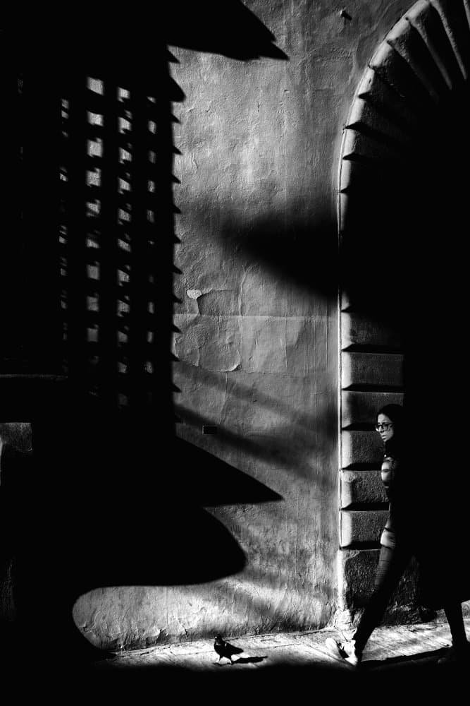 Urban Shadow Walk by Antonio Grambone — canvas wall art