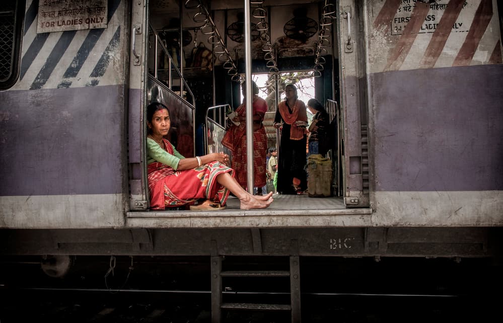 Indian Train Journey by Elena Molina — canvas wall art