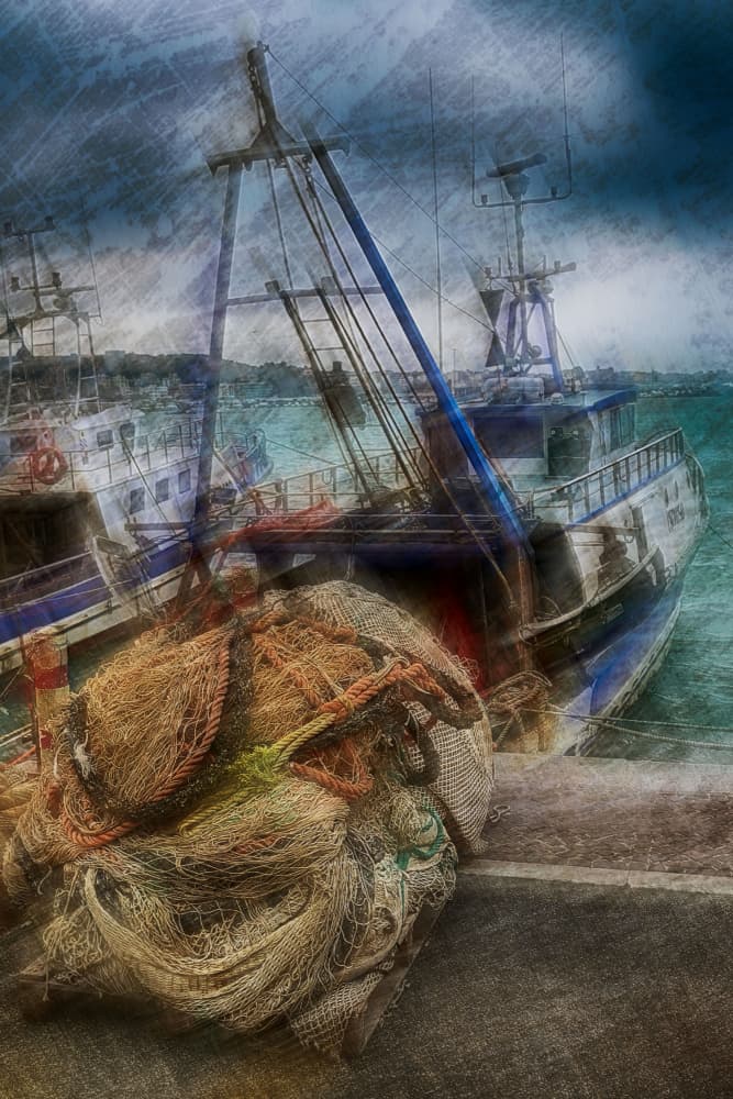 Weathered Fishing Boats by Raffaele Corte — canvas wall art