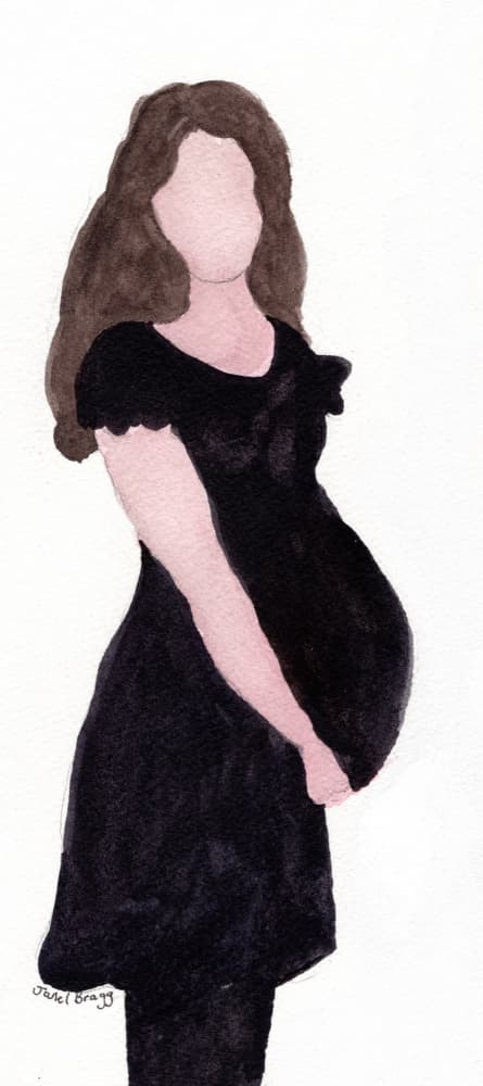Embracing Motherhood by Janel Bragg — canvas wall art