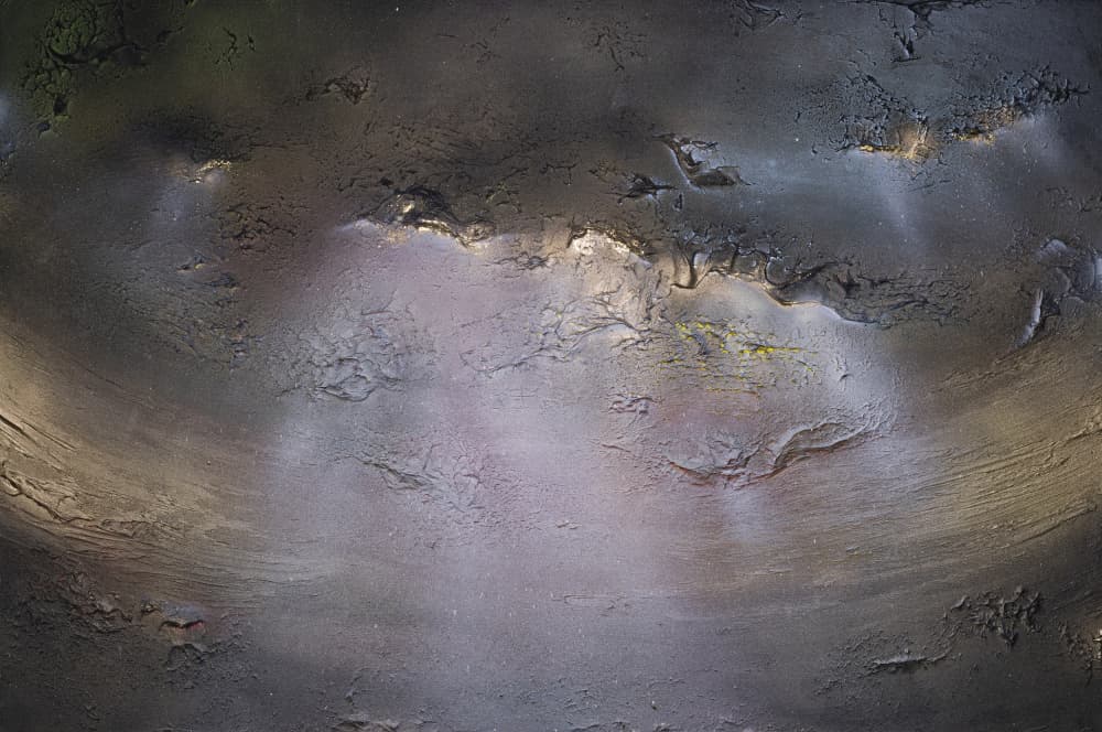 Dark Metallic Abstract by Anete Purina-Purite — canvas wall art