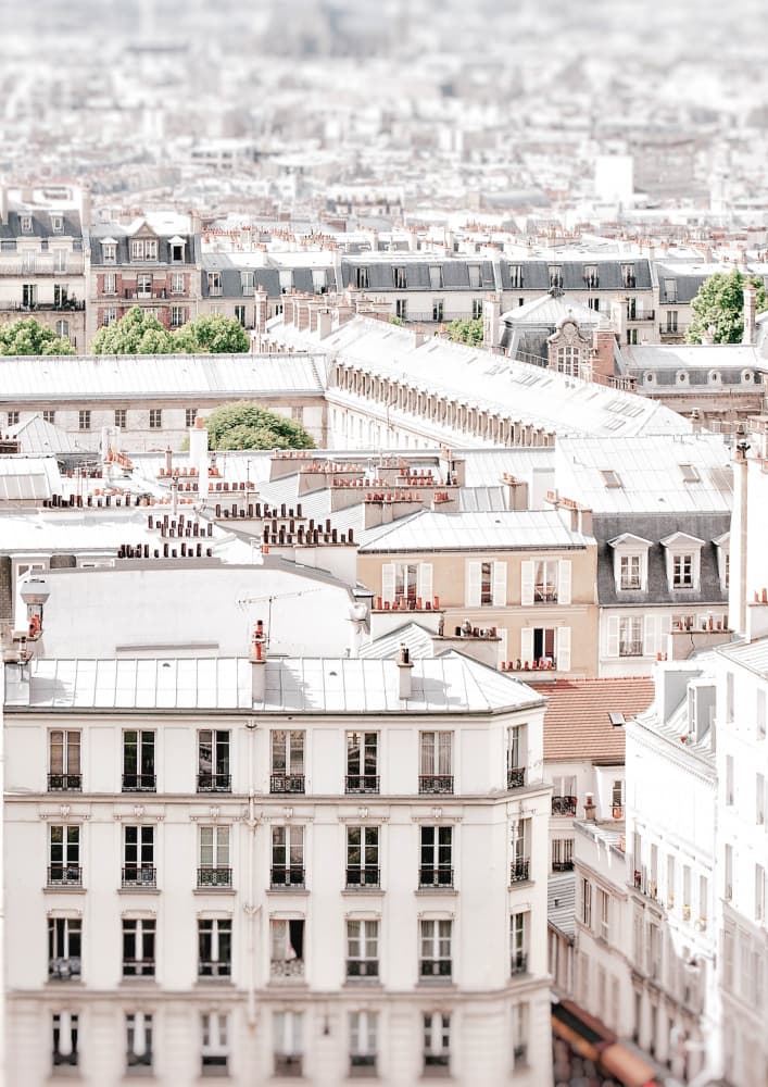 Classic Paris Rooftops by Talitha McQueen — canvas wall art