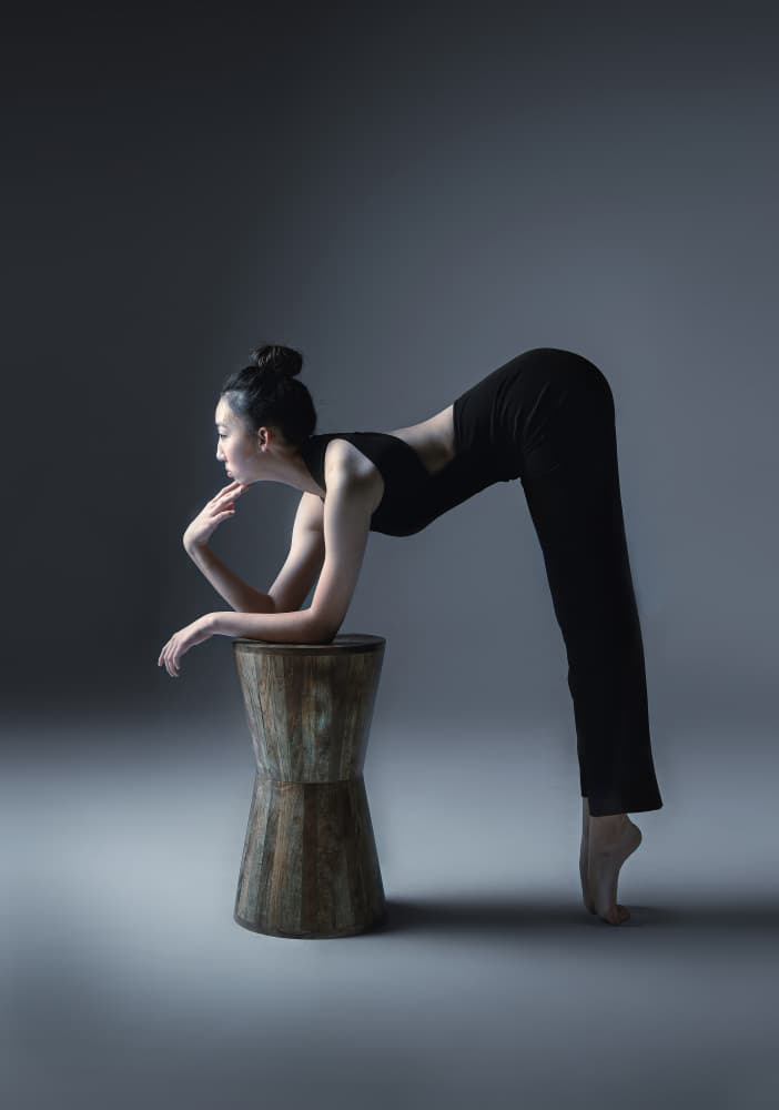 Elegant Dancer Pose by Catherine Wang — canvas wall art