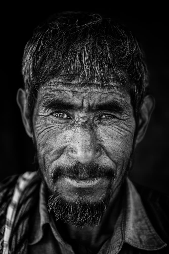 Man's Deep Gaze by Trevor Cole — canvas wall art
