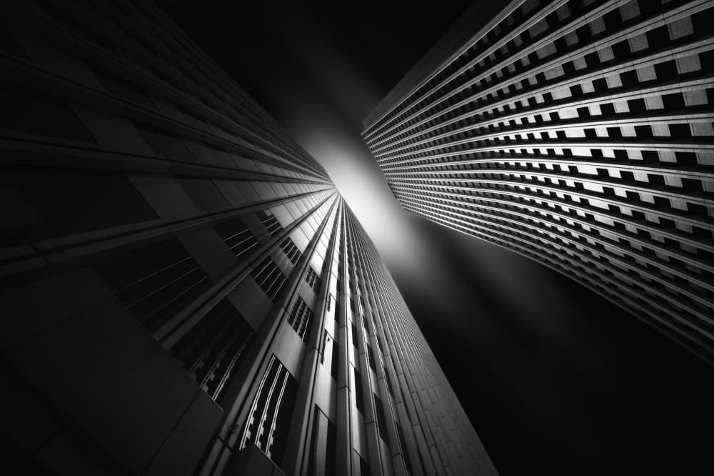 Skyscraper Geometry by Akira TAKAUE — canvas wall art