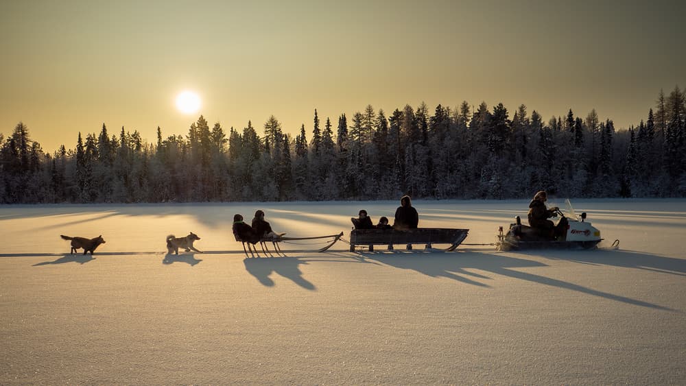 Golden Hour Winter Adventure by Marcel Rebro — canvas wall art
