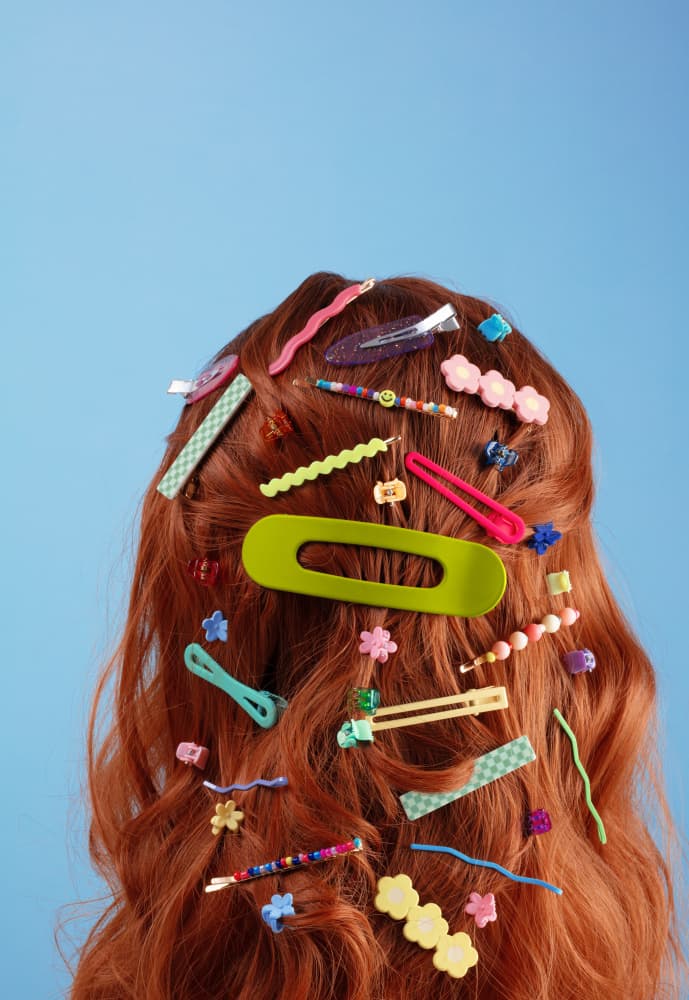 Playful Hair Clips by Julia Ramiro — canvas wall art