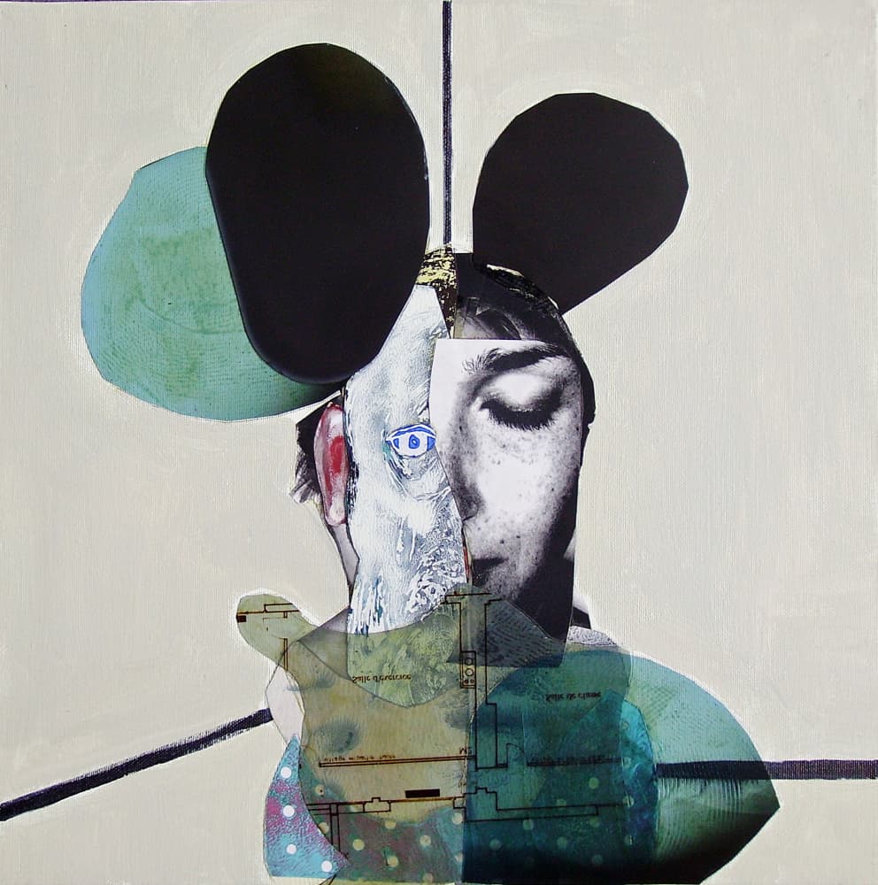 Abstract Split Portrait by Pascal Marlin — canvas wall art