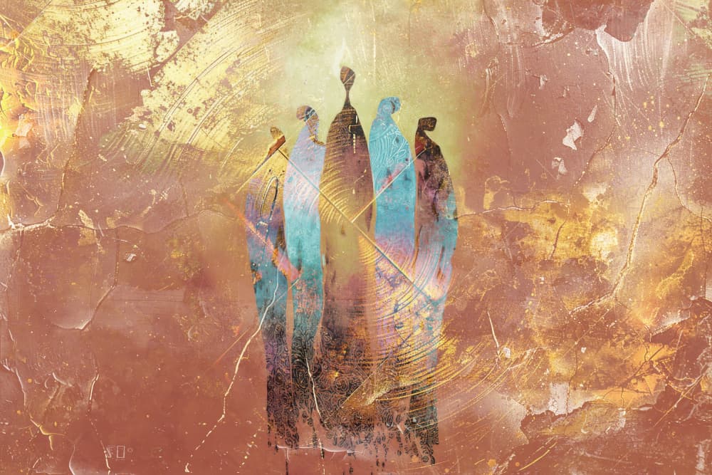 Spiritual Community Gathering by Rafal Kulik — canvas wall art