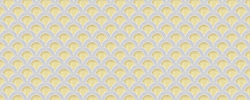 Elegant Golden Scallops by Vitor Costa — canvas wall art