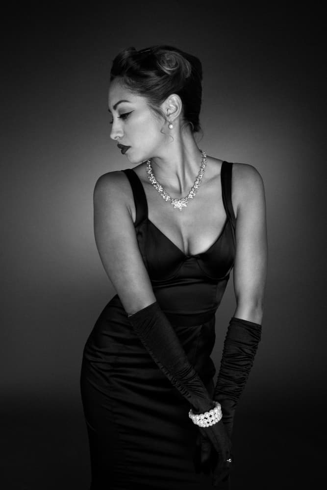 Elegant Glamour Portrait by Ruth Franke — canvas wall art