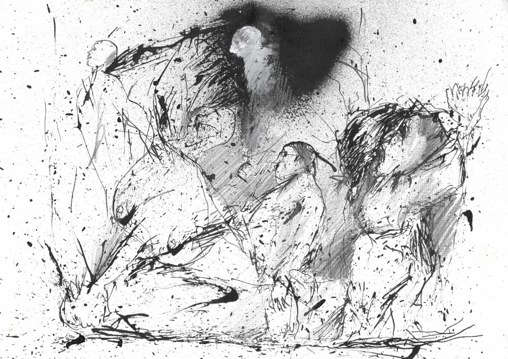 Expressive Human Figures by Frederic Belaubre — canvas wall art