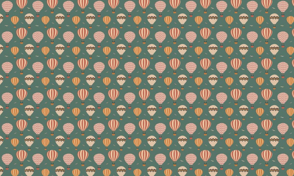 Whimsical Hot Air Balloons by Philippine Bouchez — canvas wall art