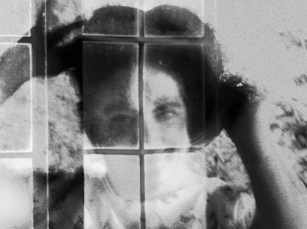 Pensive Grid Portrait by Ylva Sjögren — canvas wall art