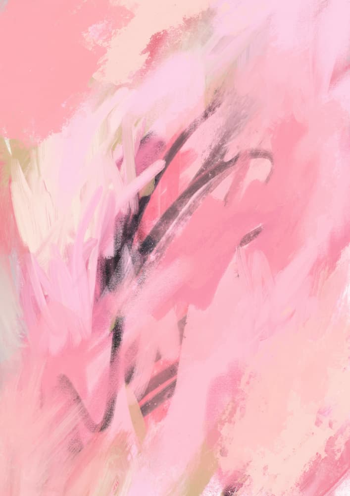 Pink Abstract Flow by Talitha McQueen — canvas wall art