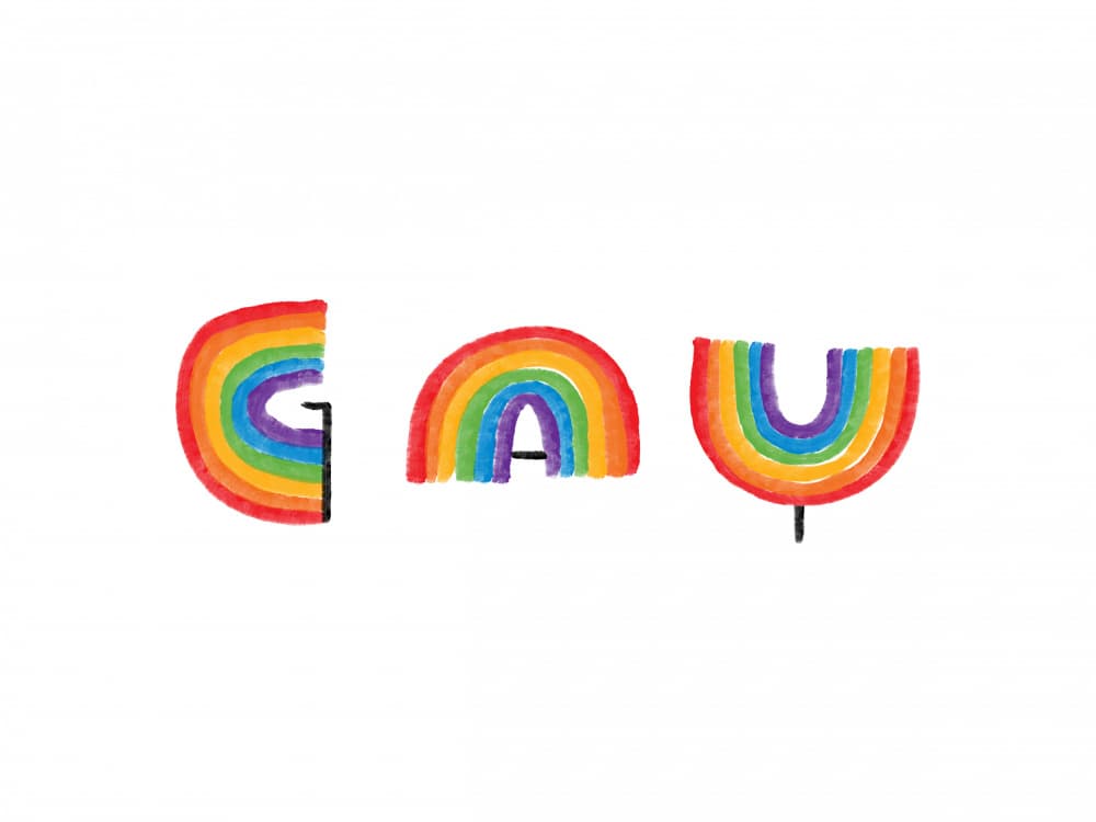 Gay Pride Rainbow by Martina Scott — canvas wall art