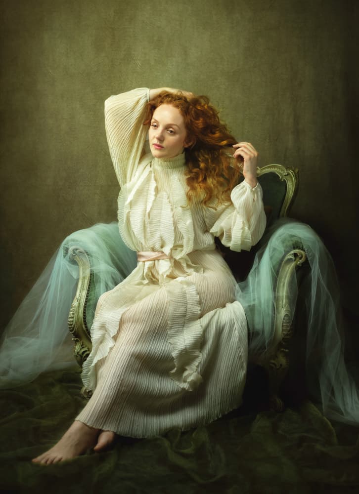 Ethereal Woman Portrait by Catherine Wang — canvas wall art
