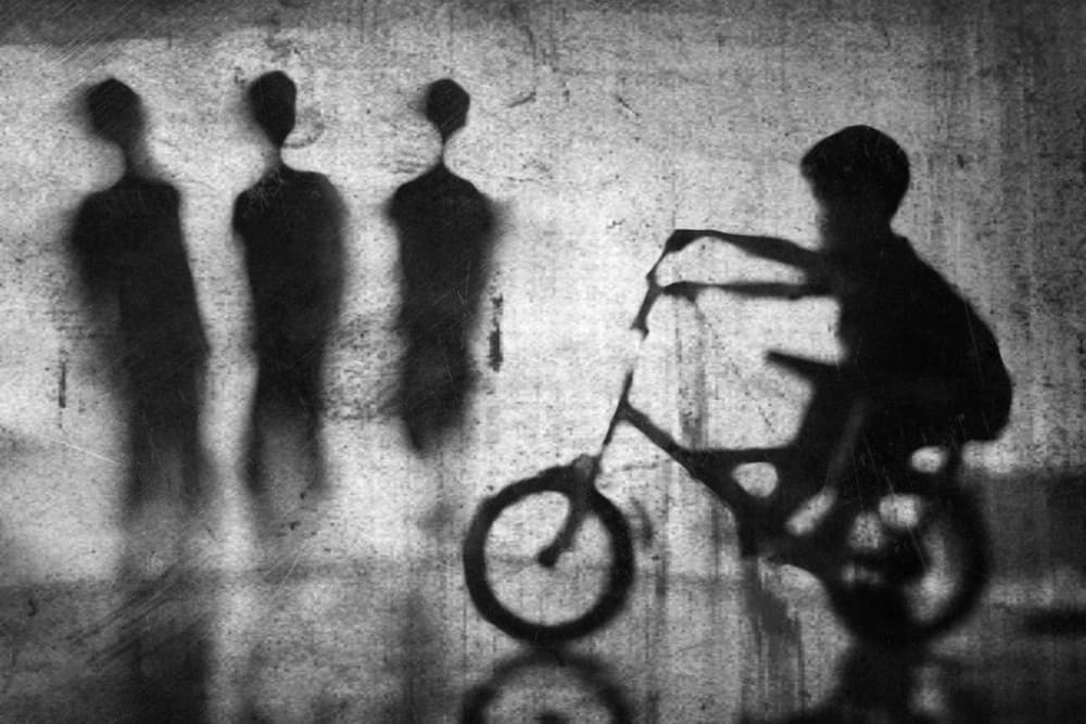 Childhood Shadow Ride by Suhandi Jitir — canvas wall art