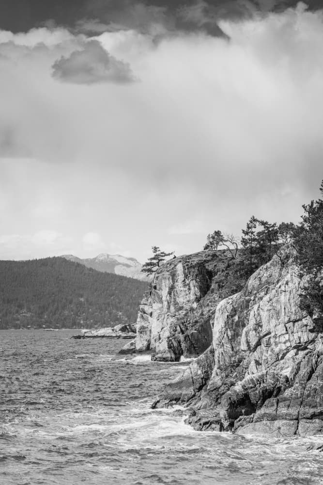 Dramatic Ocean Cliffs by Lynann Colligan — canvas wall art