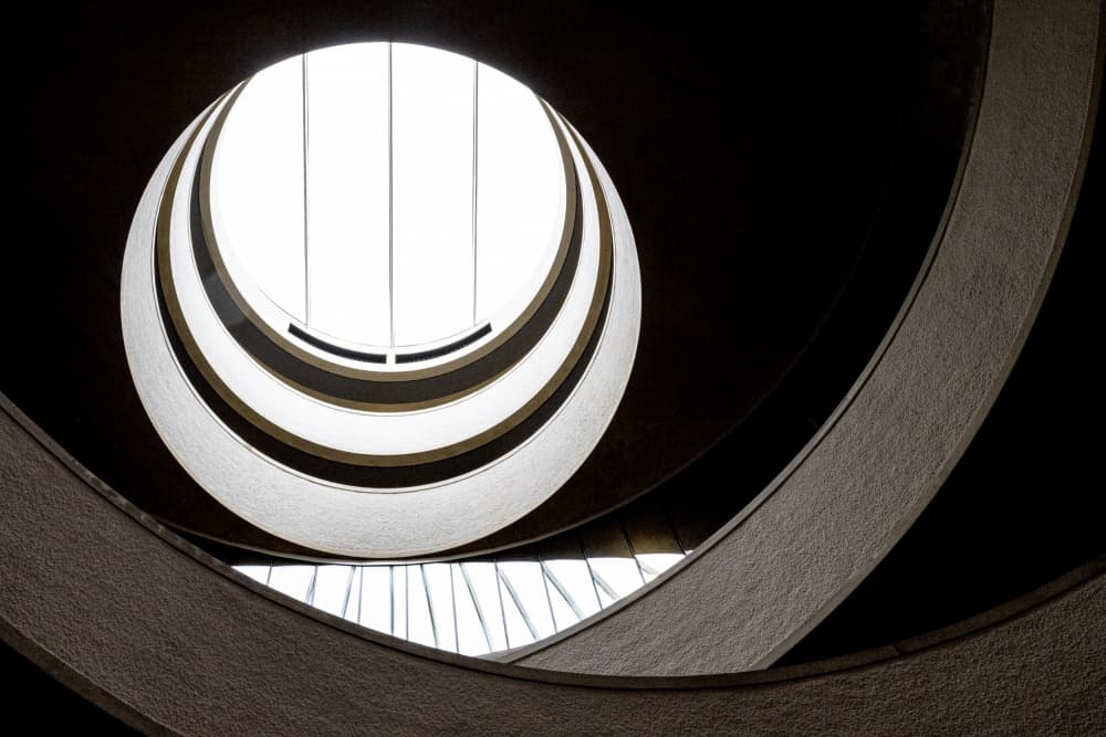 Architectural Skylight Glow by Linda Wride — canvas wall art