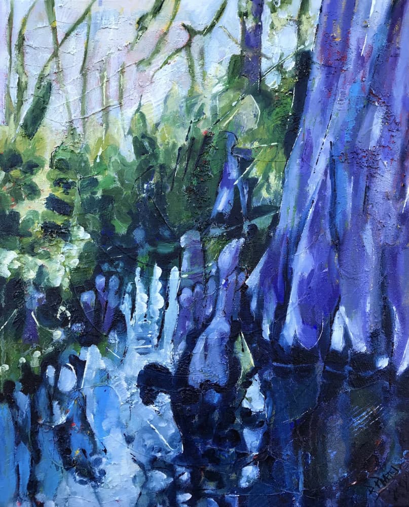 Blue Cypress Waters by Barbara Piatti — canvas wall art