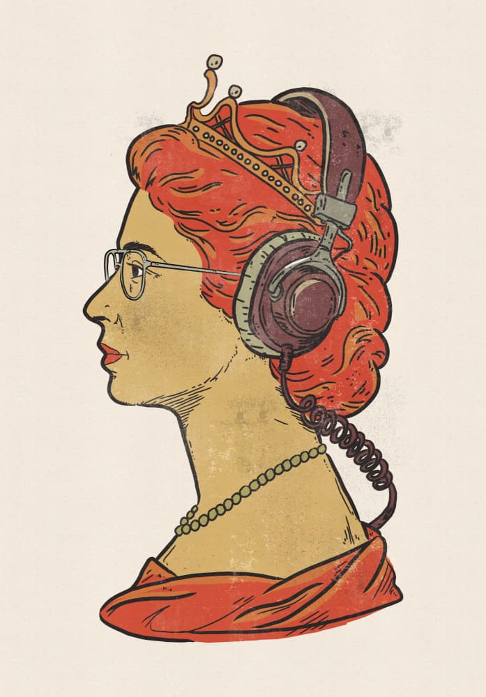 Regal Music Listener by Nicholas — canvas wall art
