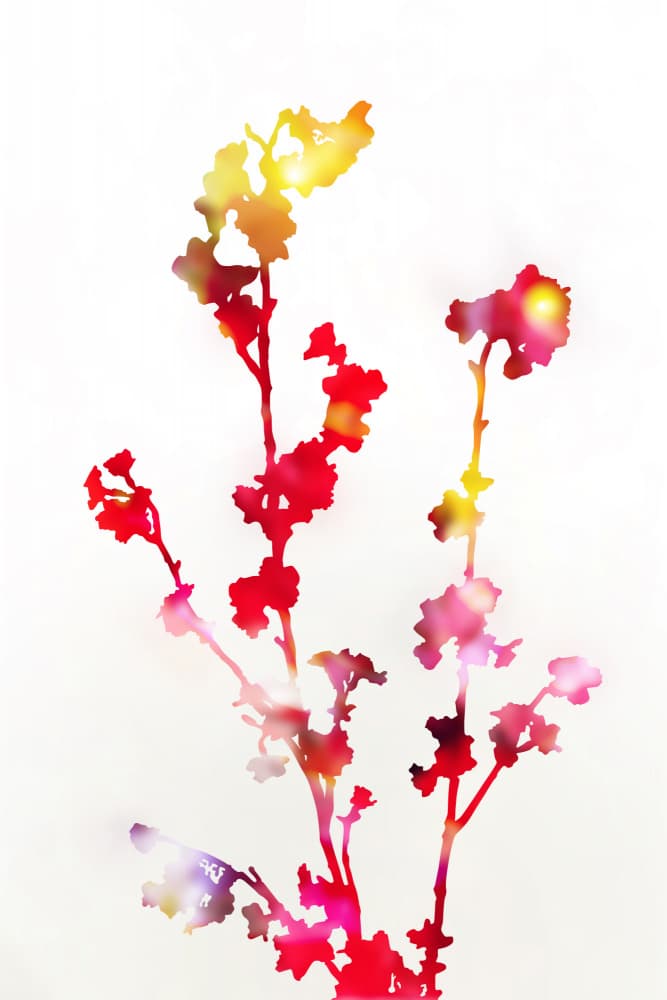 Vibrant Floral Glow by amini54 — canvas wall art