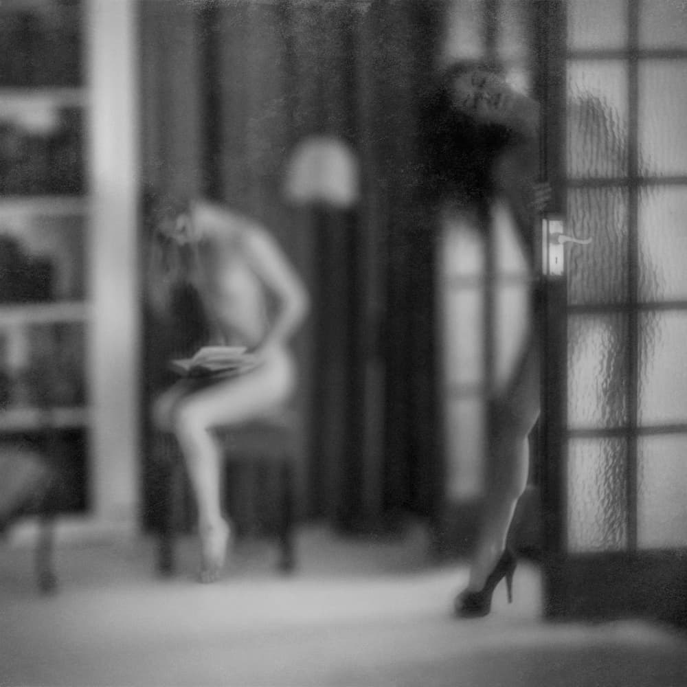 Sensual Reading Scene by Mel Brackstone — canvas wall art