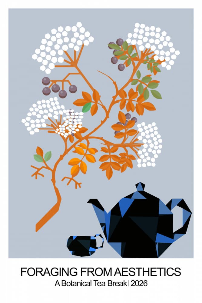 Foraged Tea Moment by casa cartissi — canvas wall art
