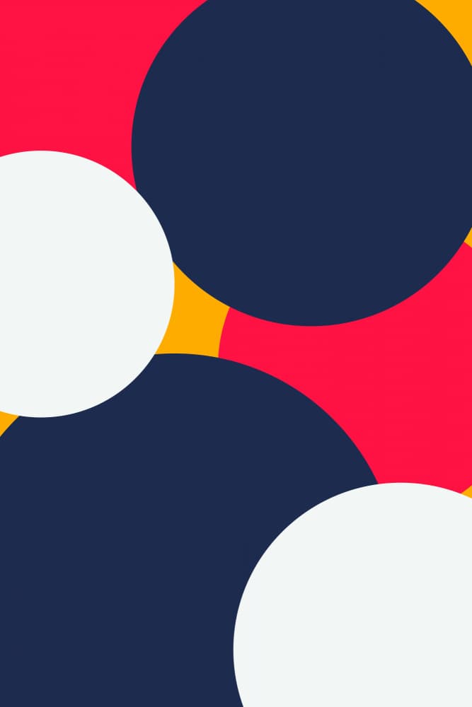Vibrant Abstract Circles by jay stanley — canvas wall art