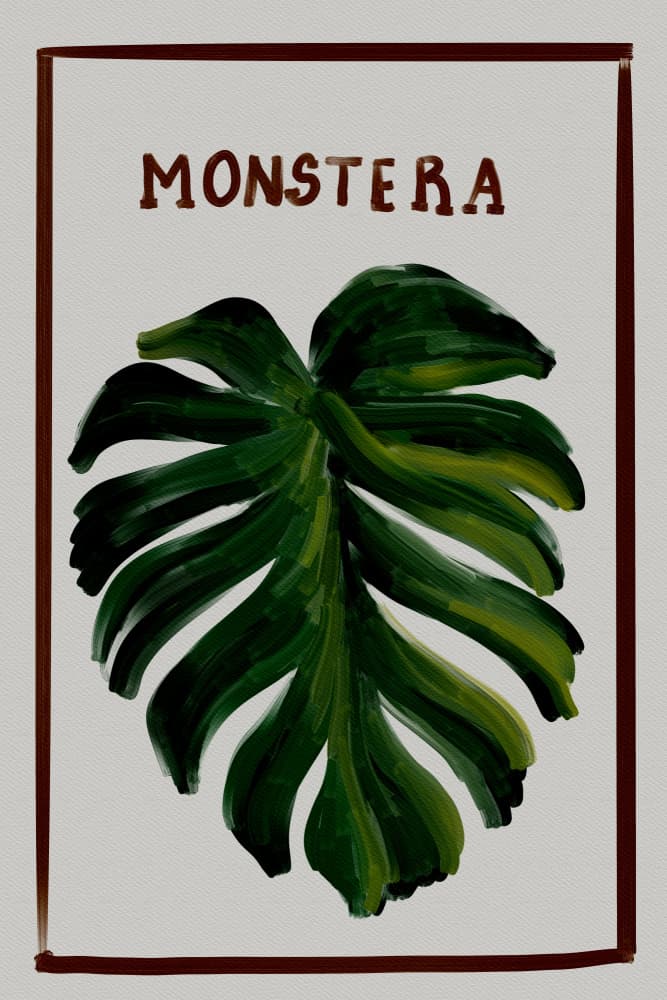 Tropical Monstera Leaf by DePaulo — canvas wall art