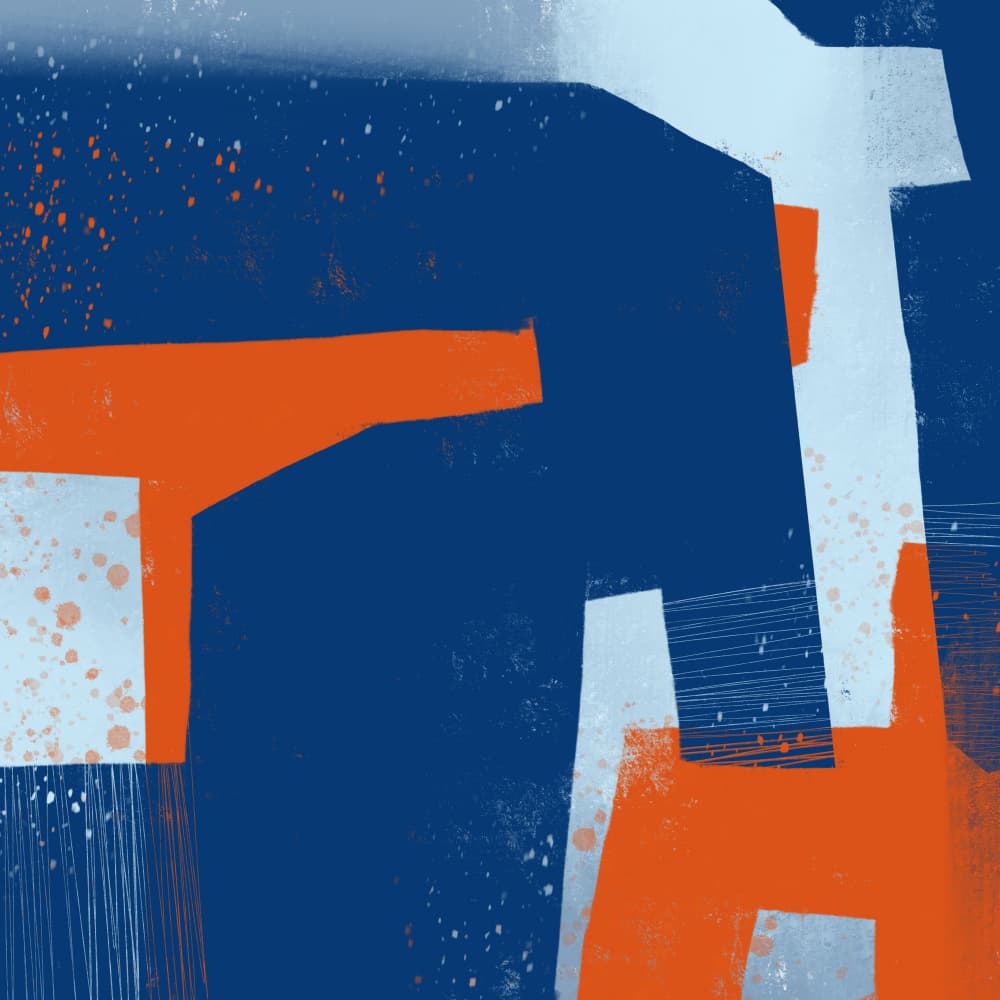 Bold Abstract Shapes by MANSI SAXENA — canvas wall art