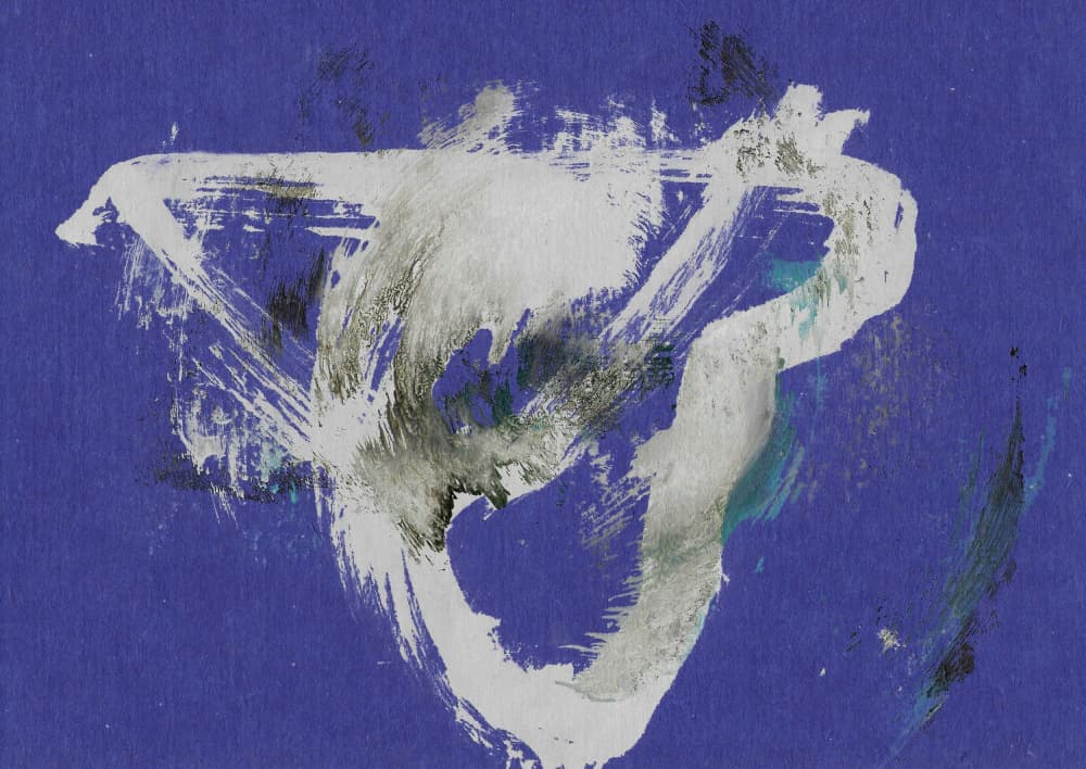 Abstract Indigo Gestures by Santhosh ch — canvas wall art