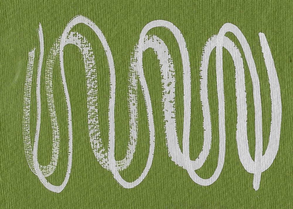 Fluid White Squiggles by Santhosh ch — canvas wall art