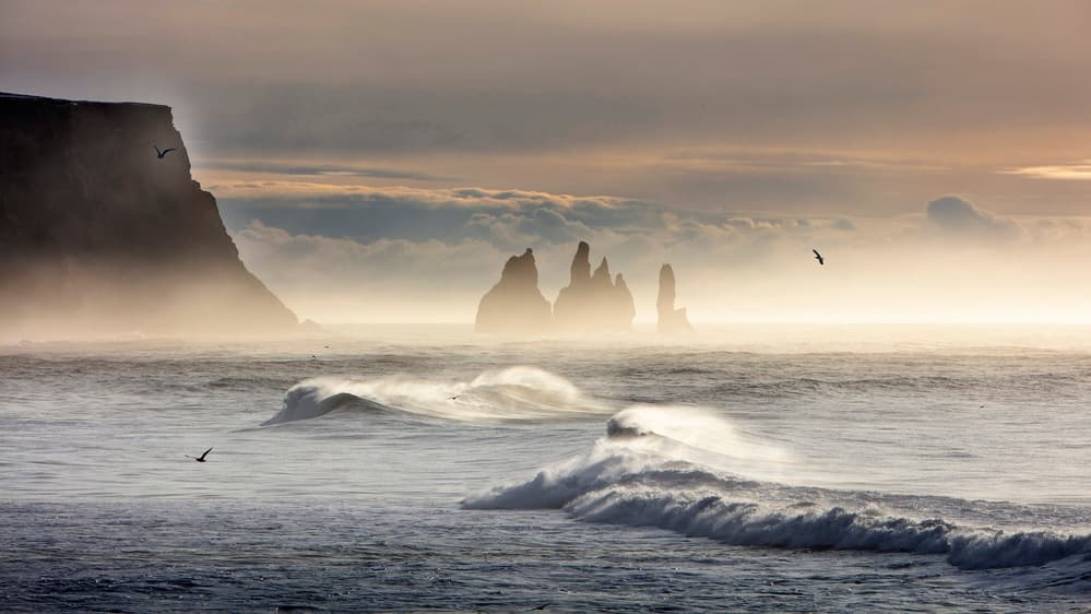 Misty Ocean Pillars by Shin Woo Ryu — canvas wall art