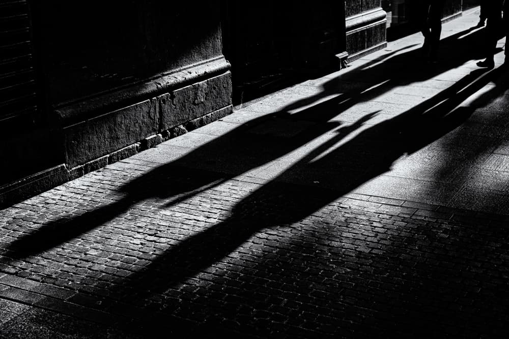 Long City Shadows by Rolf Endermann — canvas wall art