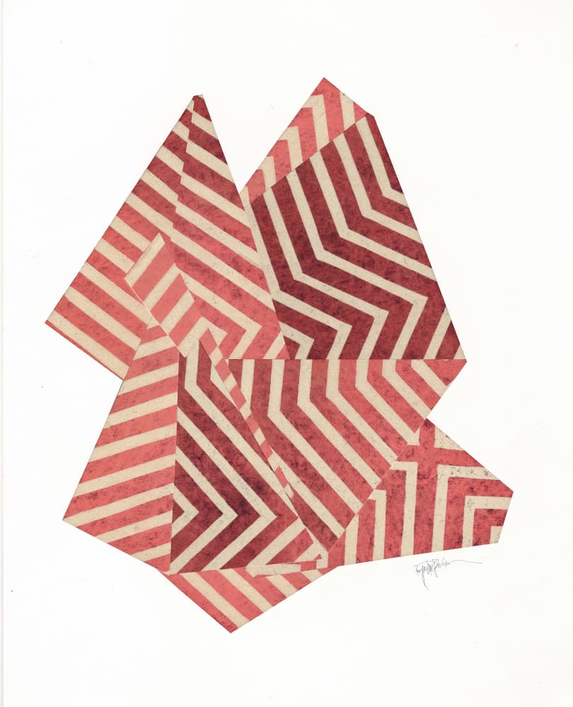 Dynamic Chevron Shapes by Paulina Vårregn — canvas wall art